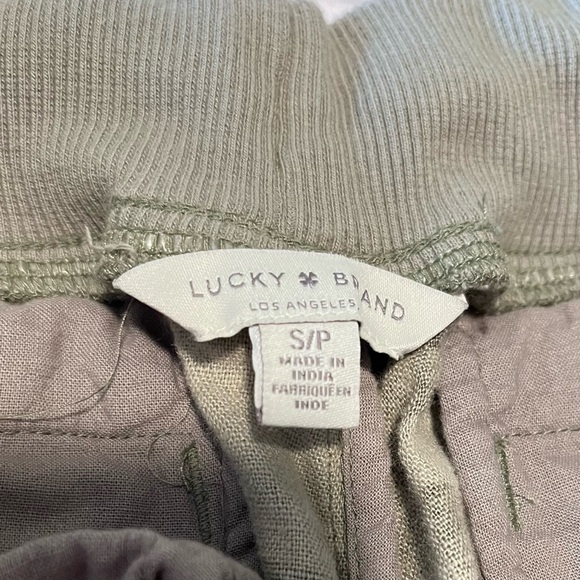 Lucky Brand Linen Blend Drawstring Waist Camo Joggers Size Small, Excellent! - Picture 3 of 6
